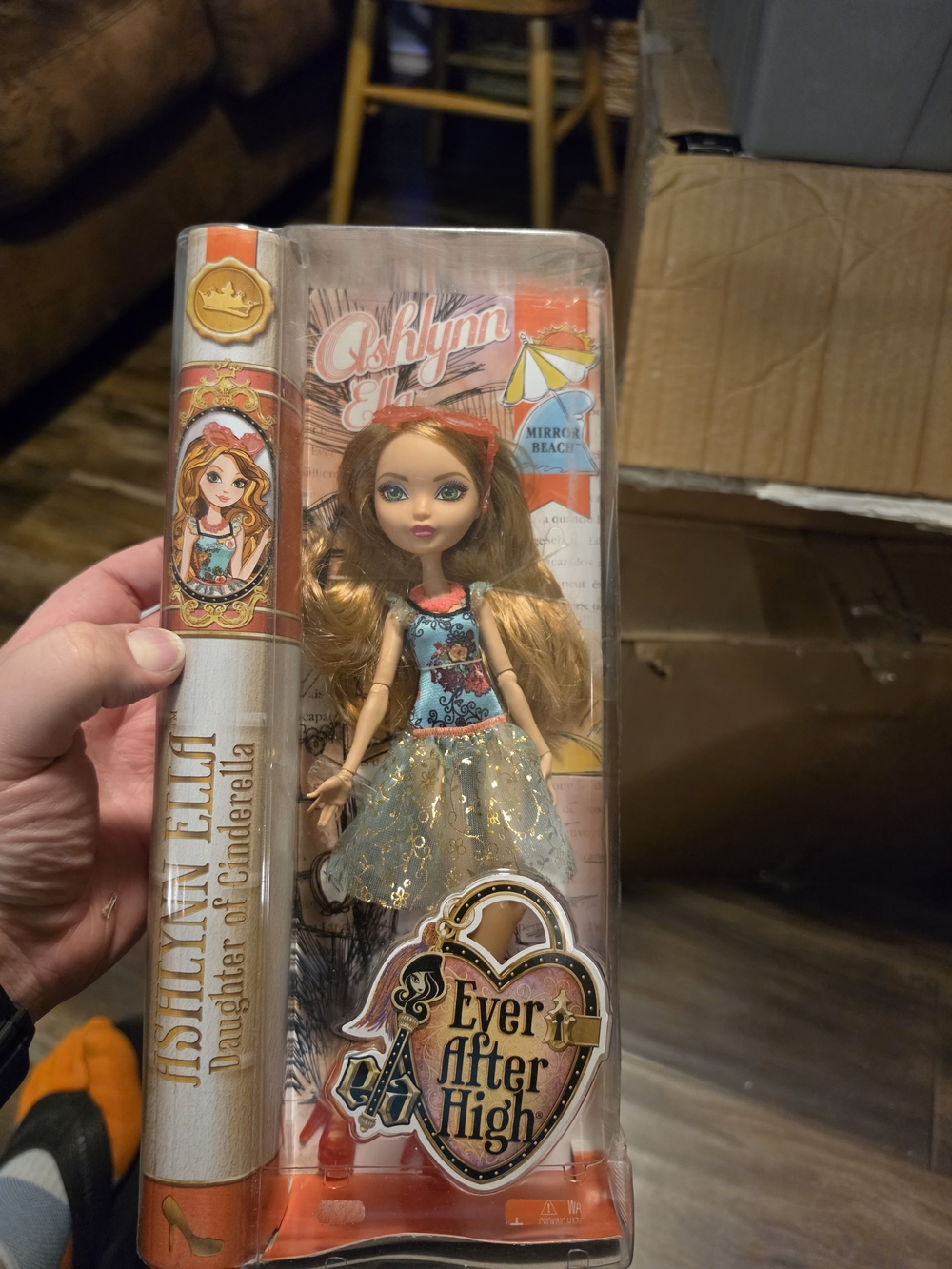 Ashlynn Ella Doll - Blue & Gold Dress